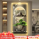 逸菲梵玄關(guān)裝飾畫(huà)入戶(hù)正對門(mén)Led燈畫(huà)輕奢高檔豎版現代壁畫(huà)走廊過(guò)道掛畫(huà) 【流水生財】A款 【80*160】晶瓷帶燈 默認金框【黑框請備注】