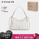 蔻馳（COACH）【品牌直供】女士LAUREL中號(hào)單肩斜挎包 象牙白色 七夕禮物