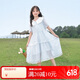 優(yōu)蜜屋女童雪紡裙子夏季2025新款中大童兒童公主裙薄款女孩短袖連衣裙夏