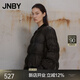 江南布衣（JNBY）【90白鴨絨】秋冬羽絨服女短款燈籠袖設(shè)計棒球領(lǐng)面包服5N9C16081 001/本黑 XS
