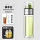 點(diǎn)盛爸爸茶水分離泡茶杯便攜雙層玻璃杯家用男女過(guò)濾水杯子辦公喝茶杯 鋼本色500ml【送杯套杯刷】
