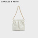 CHARLES&KEITH鏈條單肩腋下托特包流浪包包女包生日禮物七夕禮物CK2-20671559