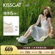 KISSCAT接吻貓女鞋美洋/秦嵐同款8cm內(nèi)增高太妃糖厚底德訓(xùn)運(yùn)動小白鞋 椰奶白 36 (230mm)
