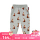 Milkbarn兒童衛(wèi)衣寶寶春季保暖套頭上衣嬰兒秋季長(zhǎng)袖寬松衣服套裝 好奇狐貍（衛(wèi)褲） 80 cm
