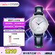 西鐵城（CITIZEN）手表女日韓表光動(dòng)能貝母表盤皮帶商務(wù)時(shí)尚七夕節(jié)禮物EX1480-15D