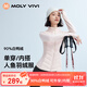 MOLY VIVI人魚(yú)修身羽絨服外套防風(fēng)內膽女秋冬季加絨輕薄短款登山服魔力薇薇