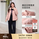 MsShe【90%白鴨絨】大碼女裝2025秋冬胖mm防潑輕薄立領(lǐng)羽絨服外套 柔霧粉色現貨 3XL
