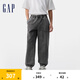 Gap男裝2025春季新款微彈中腰柔軟松緊束腳牛仔褲寬松長(zhǎng)褲720846 灰色 S (165/76A)亞洲尺碼