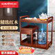 金灶（KAMJOVE） 多功能組合式木雕移動茶車茶盤 整套茶具套裝全自動上水電熱水壺 KW-6000配套泡茶壺H9 1個