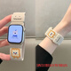 完壯適用蘋(píng)果手表iwatch10表帶可愛(ài)海綿煤球涂鴉平紋磁吸扣applewatch 海綿煤球涂鴉-星光色平紋磁吸扣 s10【42mm】