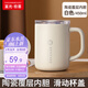 富光拾喜（FUGURNG BESTJOY）保溫杯帶把手覆瓷內(nèi)膽雙飲馬克杯辦公室咖啡茶杯水杯子450ml白色