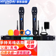 HYUNDAI現(xiàn)代H-19無(wú)線麥克風(fēng)一拖二U段調(diào)頻話筒家庭KTV音響手持會(huì)議室戶外舞臺(tái)演出通用 