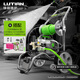 綠田（LUTIAN）威龍V10商用清洗機洗車(chē)機洗車(chē)店洗車(chē)房大功率洗車(chē)泵高壓水槍 3kW 推車(chē)版-G19涂鴉槍+15米玫紅管+PA壺
