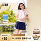 森馬（Semir）POLO衫女涼感抗菌修身襯衫2025夏刺繡休閑通勤套頭衫109325115001