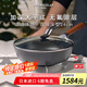 VERMICULAR【深型平底鍋】日本唯米樂進口 琺瑯鑄鐵加深煎炒鍋 無涂層易打理 深型平底煎炒鍋-帶鍋蓋 24cm 黑胡桃木鍋柄
