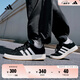 adidas「面包鞋」GRAND COURT BASE 00s休閑低幫板鞋男女阿迪達(dá)斯 黑色/白色/樹脂黃   42
