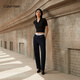Calvin KleinJeans25春夏女士經(jīng)典潮流美式復(fù)古ck微彈寬松直筒牛仔褲47AB738 寬松直筒-牛仔深藍(lán)YV4(R-標(biāo)準(zhǔn)版) 27 160/68A（2.1尺）70CM
