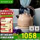 北鼎（Buydeem） 電水壺電熱水壺機(jī)械式電熱水壺家用燒水壺開(kāi)水壺不銹鋼進(jìn)口控溫器燒水器輕奢復(fù)古禮品包裝 1.2L 【香檳黃】K208|輕奢璀璨 | 高顏值