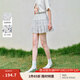 茵曼甜美碎花蛋糕短裙2025夏季女裝新款淡人穿搭顯瘦a字半身裙 清新碎花 M