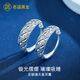 老福黃金純銀耳環(huán)999滿天星斜紋耳圈足銀耳飾送老年人媽媽 斜紋約4g