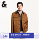 杰克·瓊斯（JACK&JONES） 秋季工裝中長款外套PU領多口袋羊毛混紡毛呢大衣男裝224327004
