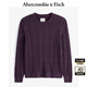 ABERCROMBIE & FITCH【反季優(yōu)惠】男裝24秋冬款經(jīng)典小麋鹿長(cháng)袖針織衫毛衣KI120-4197 深紫色 M (180/100A)