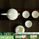 華光華玉瓷茶具套裝 功夫骨瓷茶具帶公道杯茶壺茶杯 江中月 順豐發(fā)貨 8頭茶具【1壺6杯1公道杯】