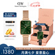 丹尼爾惠靈頓（DanielWellington）DW女表28mm歐美簡(jiǎn)約白盤(pán)石英腕表七夕禮物DW00100219+小手鐲