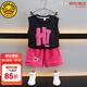 G.DUCKKIDS小黃鴨男童夏裝套裝2024新款兒童衣服韓版時(shí)尚一歲寶寶運(yùn)動(dòng)兩件套 玫紅色 100 尺碼2~3歲【 90-100cm】