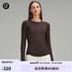 lululemon丨Hold Tight 女士緊身剪裁長(zhǎng)袖 T 恤 LW3FTFS 濃縮咖啡色 S /6
