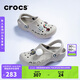 crocs卡駱馳貝雅洞洞鞋沙灘鞋|10126 卵石色-2V3 36/37(220mm) 