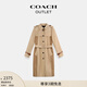蔻馳（COACH）奧萊女士女裝經(jīng)典標(biāo)志鑲飾戶外風(fēng)衣外套 水卡其色 L