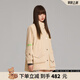 LALABOBO大口袋風衣曠野美拉德秋季新款工裝休閑外套女上衣RBDC-DW12 卡其 常規(guī) S