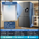 SEVENSTARS 600L 進(jìn)出口觸屏控溫十字四門冰箱家用大容量一級(jí)能效風(fēng)冷無霜冰吧水吧以舊換新 600L | 觸控水吧 | 風(fēng)冷無霜 |塑料背板