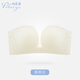 珀萊雅無(wú)肩帶內(nèi)衣女聚攏小胸夏季薄款透氣無(wú)痕防滑抹胸?zé)o鋼圈美背文胸罩 香檳白 厚度0.5cm左右 75A B
