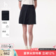 HAZZYS哈吉斯女裝 2025夏季款女士【PHIZ系列】純色簡(jiǎn)約A字半身短裙女 藏青色NV M (160/72A 40)