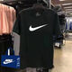 NBA KIDS-NIKE耐ke新款大碼短袖男純棉上衣新款休閑運動(dòng)女T恤潮流體恤 耐克100T/黑大勾 4XL 190-210斤