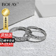 BOEAY小王子玫瑰情侶對戒足銀999純銀戒指女款男鐘久久七夕情人節(jié)禮物 【七倉發(fā)貨】小王子與玫瑰花對戒