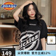 dickies短袖 男女同款情侶款側(cè)身LOGO印花短袖 全棉t恤 黑色 XL