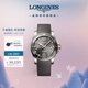 浪琴（LONGINES）彭于晏推薦 瑞士手表 康卡斯?jié)撍盗?機械橡膠男表 L37813789 