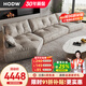 HODW 意式布藝沙發(fā)客廳現(xiàn)代簡約大小戶型磨砂科技布異形轉(zhuǎn)角沙發(fā)組合 3.45米【轉(zhuǎn)角沙發(fā)】雙+單+貴妃 磨砂布 乳膠座包