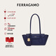 菲拉格慕（Ferragamo）女士藍(lán)色單肩包 0774697 禮物送女友