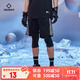 準者運動(dòng)褲新款針織五分褲男女籃球褲跑步健身投籃春夏透氣速干短褲 純正黑 XS 160