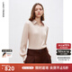 朗姿白襯衣高級(jí)感長(zhǎng)袖內(nèi)搭打底上衣女春季新款通勤氣質(zhì)襯衫 霧霾粉色2 S