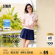 森馬（Semir）POLO衫女涼感抗菌修身襯衫2025夏刺繡休閑通勤套頭衫109325115001