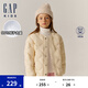Gap【大小童同款】女童薄羽絨服寬松運動外套641843 米色 160cm(14-15歲) 亞洲尺碼