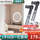 固特（GUTE）隱藏式折疊回旋門軌道櫥柜門蝴蝶門伸縮側(cè)裝隱形插入式五金配件 14寸=350mm+4.0鉸鏈2只 軌道一付價(jià)