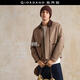 佐丹奴設計師款棉衣外套男裝工裝口袋拼接燈芯絨翻領(lǐng)夾克18075820 02深卡其 L