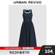 UR2025夏季新款女裝拼接假兩件撞色無(wú)袖連衣裙UWM750057
