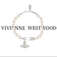 VVIENNE WESTLOCK【專(zhuān)柜正品】順豐包郵薇薇安西太后土星珍珠別針手鏈禮物送女友 銀色別針珍珠手鏈